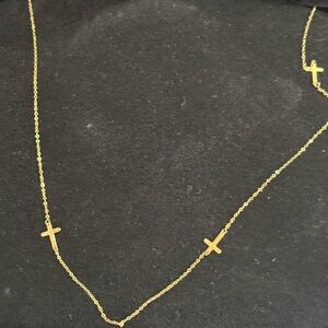 Kay jewelers Elegant Gold Cross Necklace